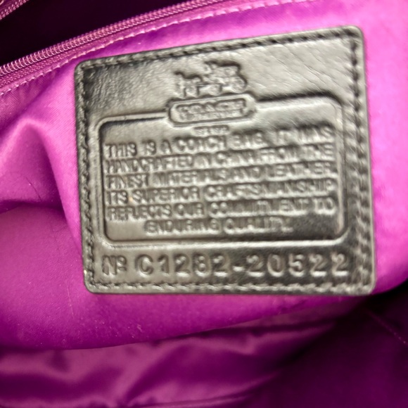 Coach Madison 20522 Pleated Black Leather Tote Bag - Picture 16 of 16